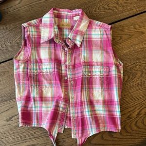 Vintage Wrangler crop button down